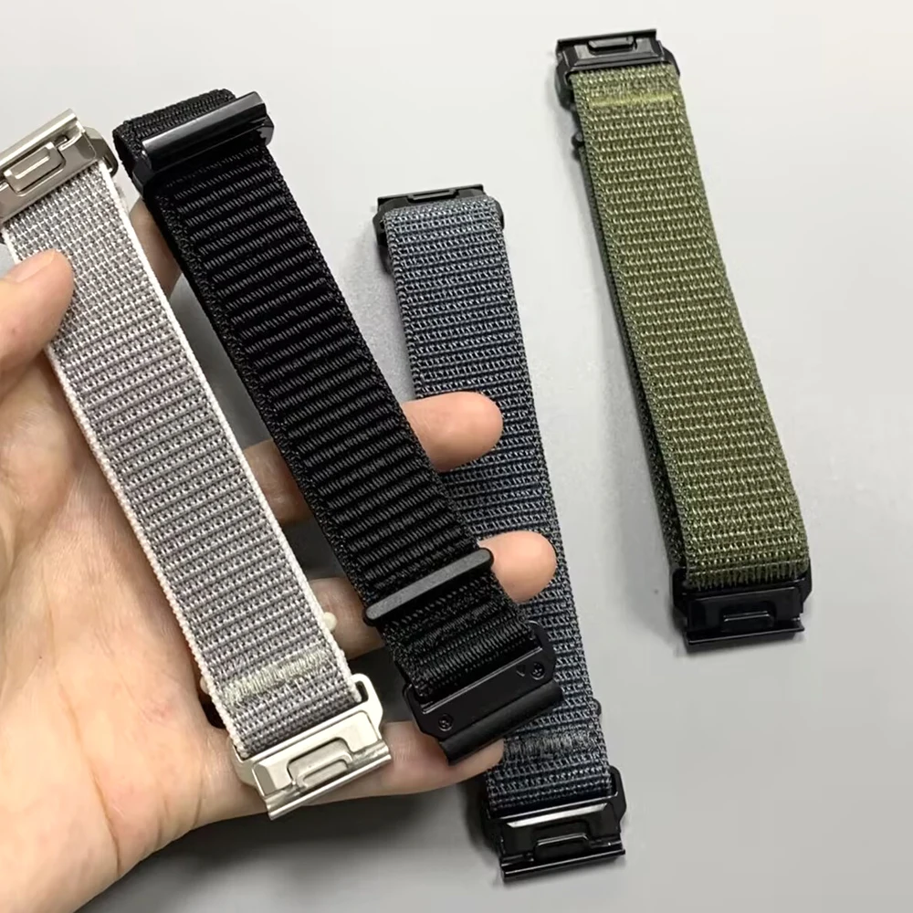 Correa de nailon de ajuste rápido de 26mm y 22mm para Garmin Tactix 8 Enduro 3 Epix Gen 2 Forerunner 970 Fenix 8 Pro 7X 6X 5 plus, banda deportiva - imagen 4