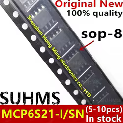 (5-10piece)100% New MCP6S21-I/SN MCP6S21I MCP6S21 sop-8