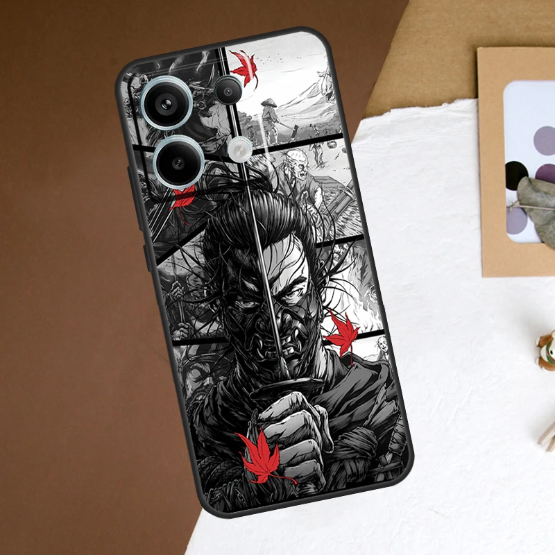 Funda de teléfono japonesa Samurai Ninja para Redmi Note 12 13 Pro Plus 9 10 11 Pro 9S 10S 11S 12S Redmi 10C 12C 13C - imagen 3