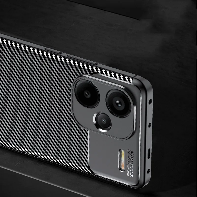 Para Redmi Note 13 Pro Plus funda para Redmi Note 13 Pro cubierta de fibra de carbono a prueba de golpes parachoques protector de silicona para Redmi Note 13 - imagen 5