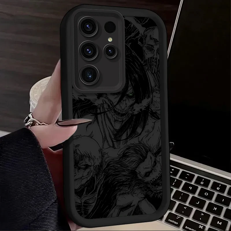 Funda de Anime Attack on Titan para Samsung Galaxy S24 S23 S25 Ultra S22 S21 Plus FE A56 A36 A26 A16 A06 A15 A25 A35 A55 5G - imagen 3