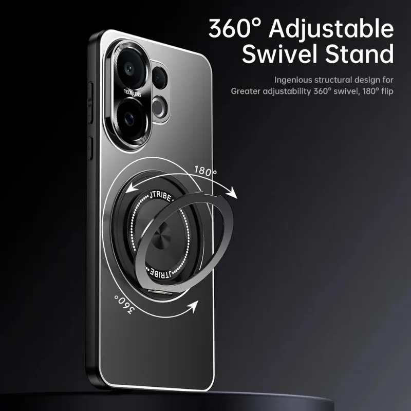 Para VIVO X200 FE lente de Metal a prueba de golpes protección de cámara cubierta de soporte mate para VIVO S30 Pro Mini cubierta de soporte de anillo magnético - imagen 3