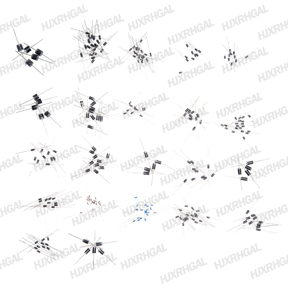 Kit surtido de diodos Schottky, 255 piezas, 1N4001, 1N4004, 1N4007, 1N5408, UF4007, FR307, 1N5819, 1N5822, 6A10, 10A10 - imagen 2