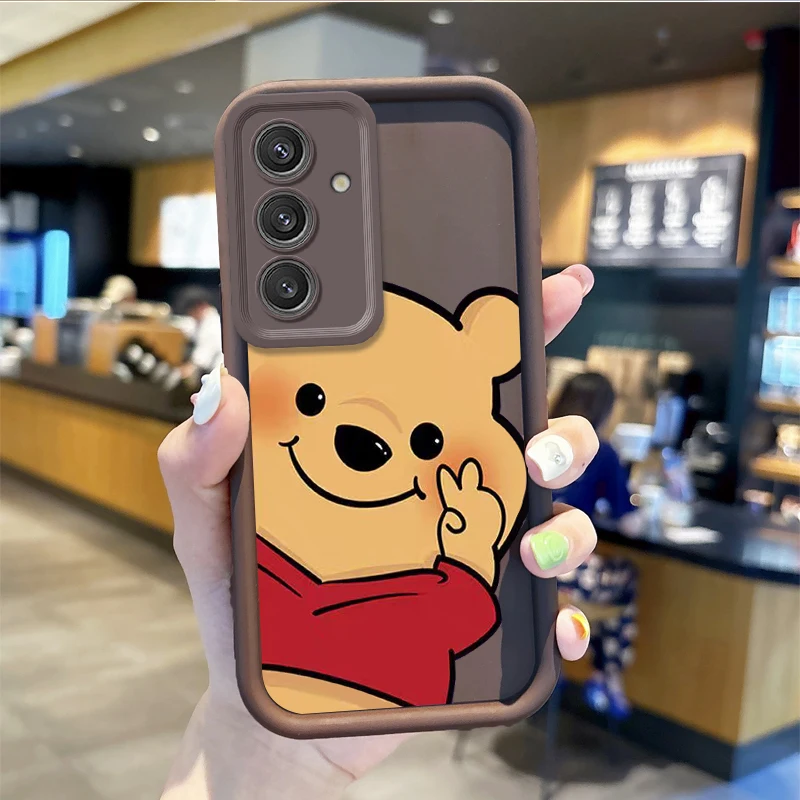 Funda de silicona de Disney Winnie Pooh para Samsung Galaxy A35, A34, A33, A32, 5G, A31, A30, A24, A23, A22, A13, A12, A05, A03, cubierta a prueba de golpes - imagen 3