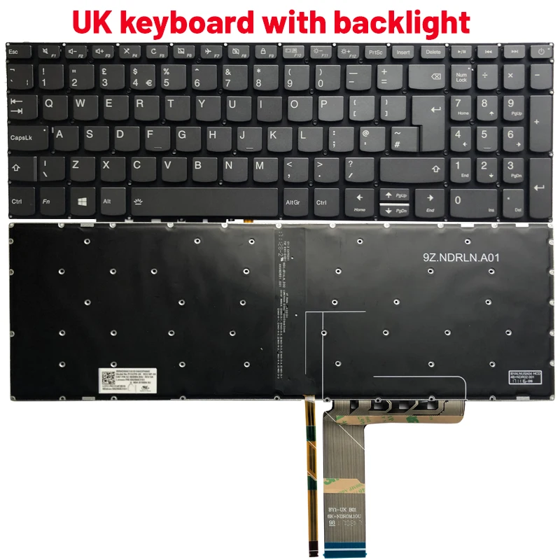 Para Lenovo IdeaPad 330-15 330-15AST 330-15IGM 330-15IKB 330-15ARR 720-15 720-15IKB teclado de ordenador portátil ruso/EE. UU./REINO UNIDO/español/francés - imagen 5