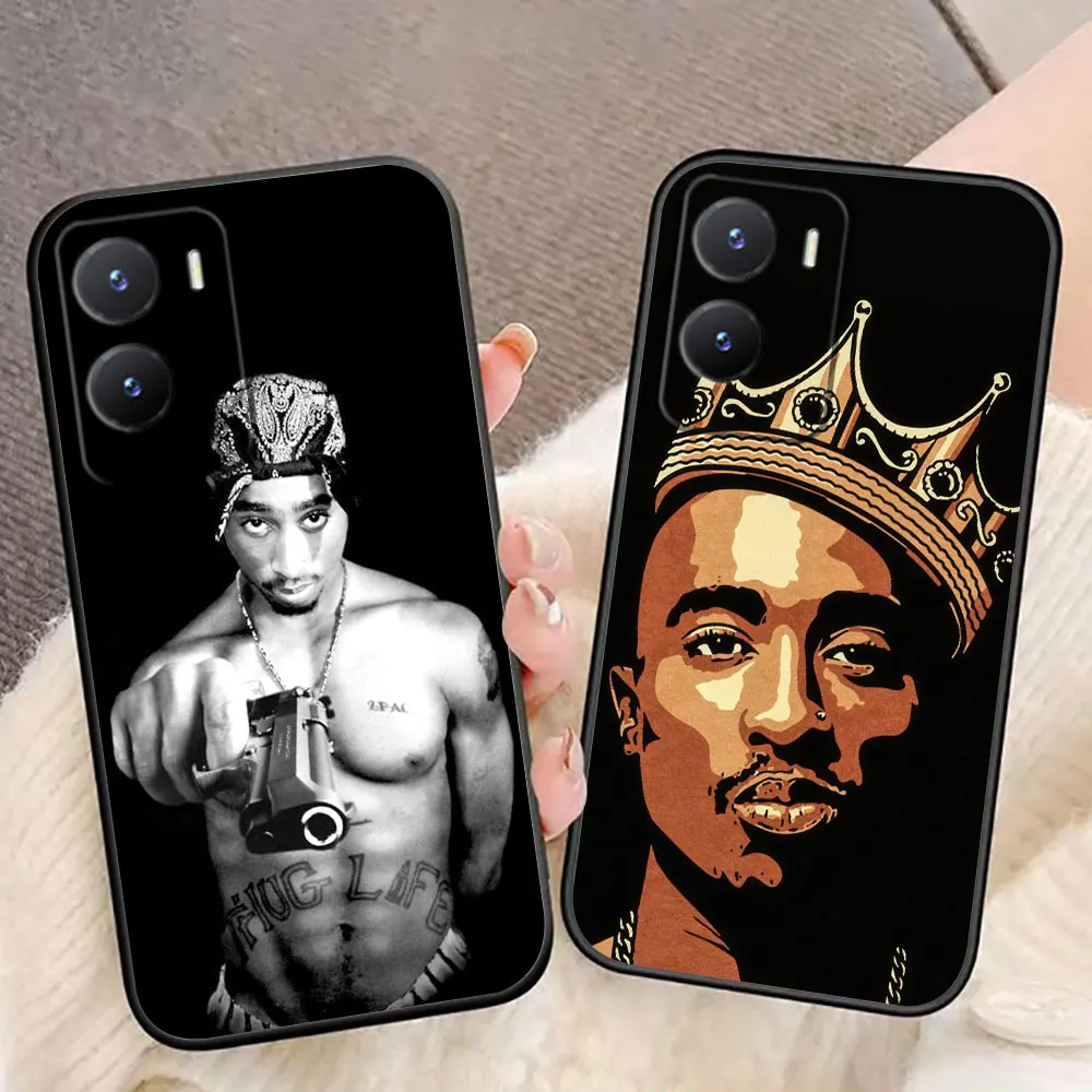 Funda de teléfono Rapero 2pac Tupac para VIVO Y02 Y04 Y15S Y16 Y17 Y19 Y20 Y21 Y22S Y27 Y28 Y29 Y35 Y36 Y50 Y51 Y72 Y77 Y78 Y100 - imagen 2