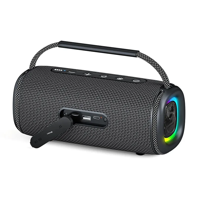 Rockmia Fresh nuevo 30W RGB inalámbrico Bluetooth 5,3 altavoz portátil estéreo música Boombox con luz RGB EBS-617 impermeable - imagen 2