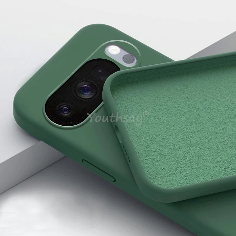 Para Google Pixel 10 Pro funda de silicona líquida lisa Pixel 10 Pro funda protectora anticaída de TPU funda Pixel 10 Pro XL - imagen 5