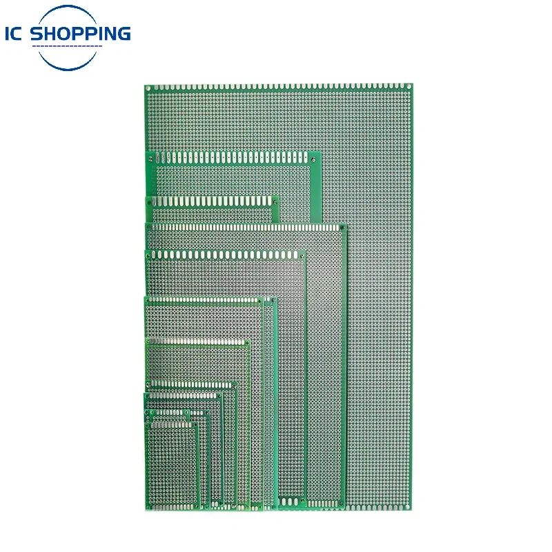 Prototipo de doble cara PCB Chapado en estaño, 5 piezas, 2x8, 2x8cm, placa de experimento, agujero de anillo, tablero de pan, 2,54mm - imagen 4
