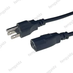 Cable de Alimentación IEC C13 con Enchufe EE. UU. para PC y Monitor