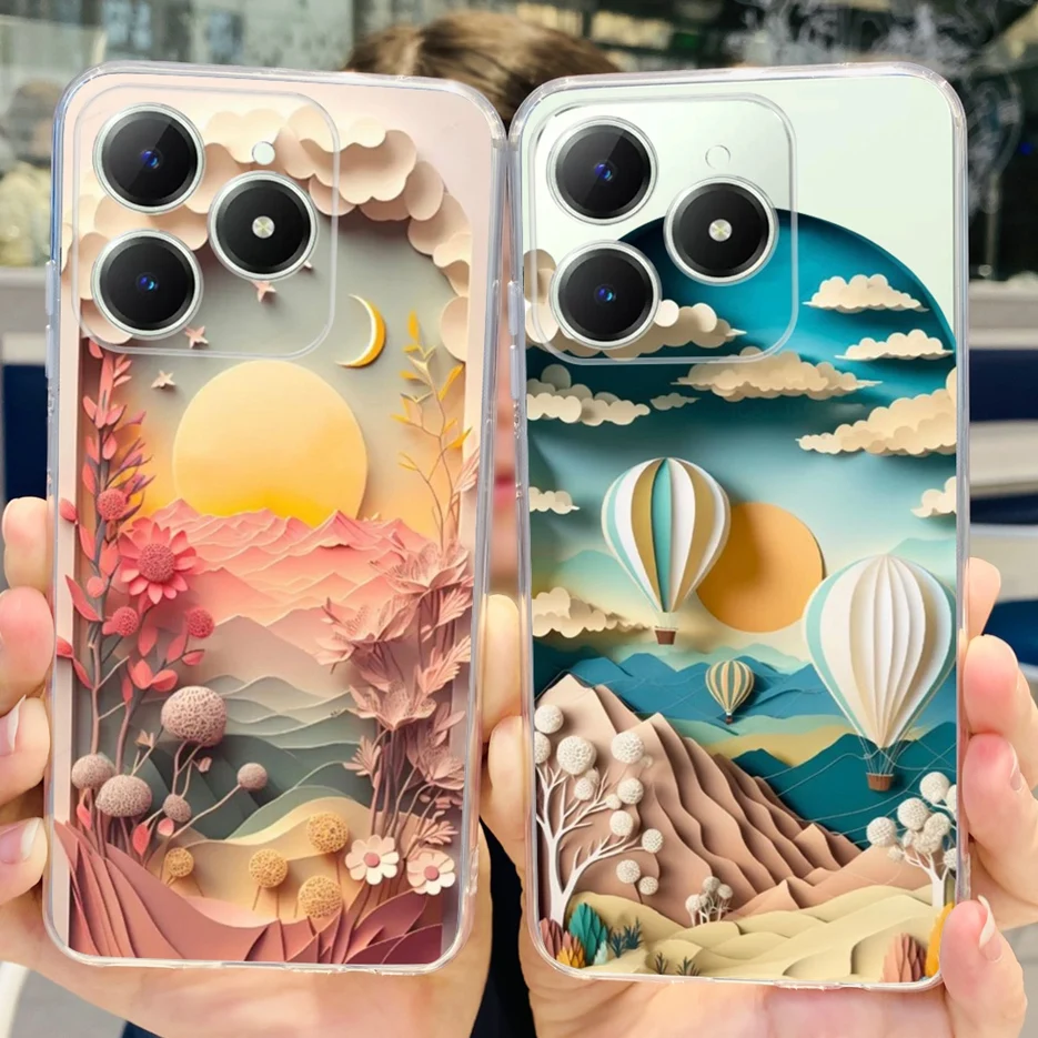 Funda de teléfono para Realme C61 RMX3939, carcasa delgada y suave con dibujos de Panda, para Realme C63 C 61 RealmeC61 RealmeC63 - imagen 3