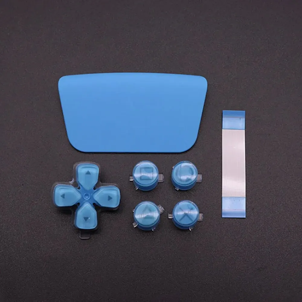 Para PS5 botones de tecla de función de dirección para PS 5 botón de controlador Cross ABXY D Pad Kit de teclas de driección y panel táctil de plástico y 18 pines - imagen 3