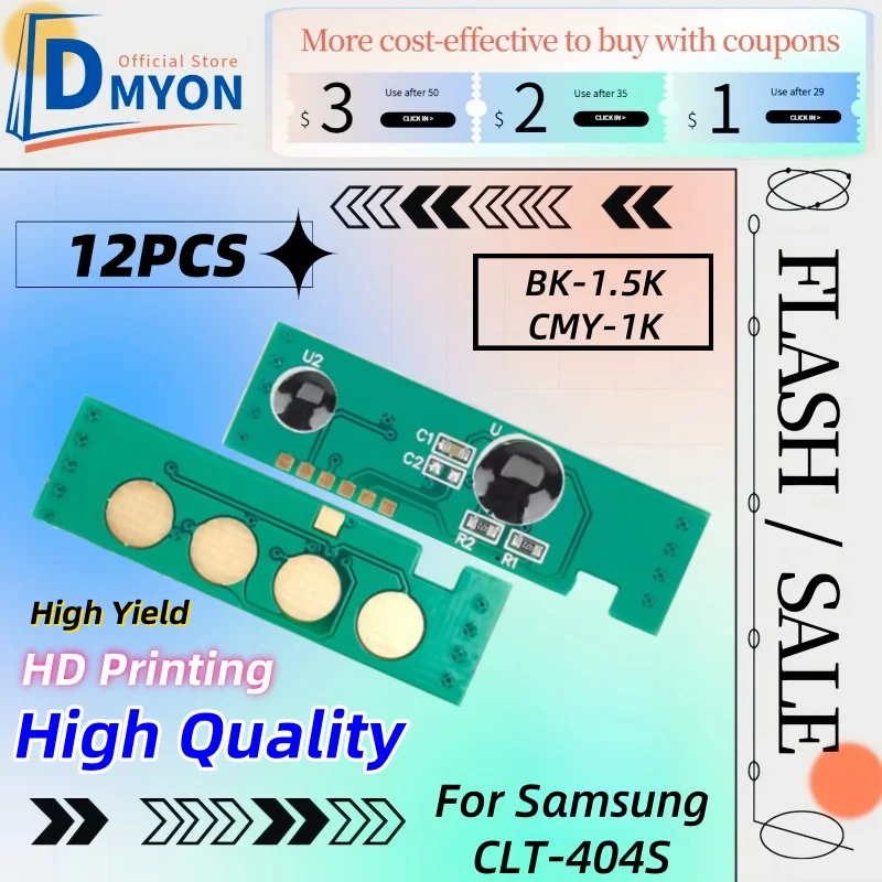 3set CLT-K404S CLT-C404S CLT-M404S CLT-Y404S Chip de tóner para Samsung Xpress C430W C480 impresora C480W SL-C430C480FN tóner C480FW - imagen 2