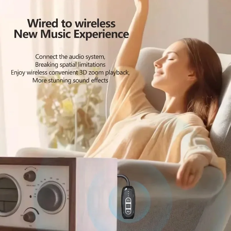 Transmisor y receptor Bluetooth 5,4 LE515 3 en 1, modo de transmisión LC3 actualizado, adaptador de Audio inalámbrico portátil para kit de TV y coche - imagen 4