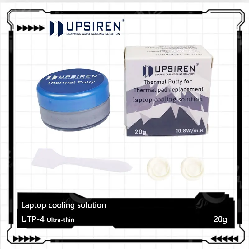 UPSIREN UTP-4 ultrafino para ordenador portátil RAM GPU IC procesador enfriamiento rápido almohadilla térmica reemplazo masilla de bloqueo de calor