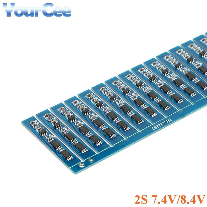 20 piezas/1 unidad 2S 3A Li-ion 7,4 v 8,4 V 18650 Placa de protección del cargador de batería de litio BMS PCM PCB para paquete de baterías Lipo - imagen 2