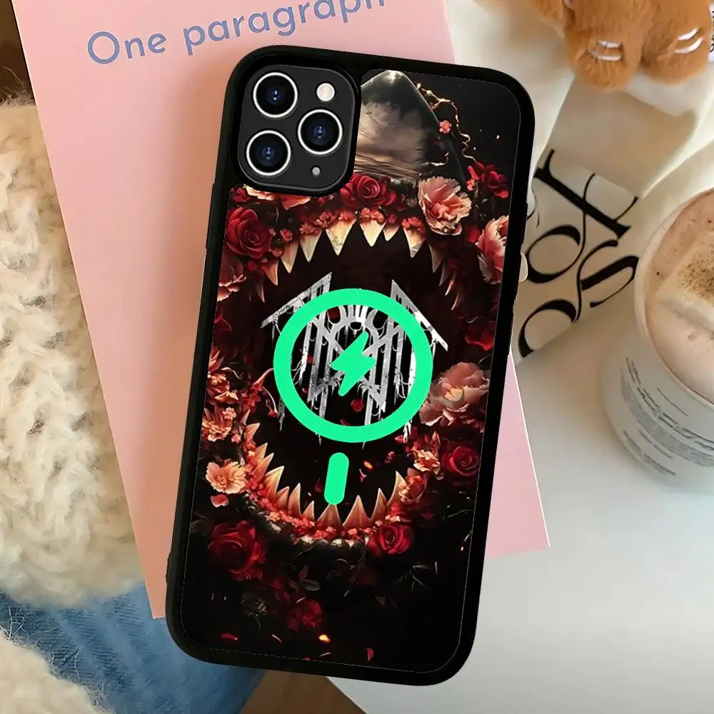 Funda magnética para teléfono Rock Band S-Sleep TokenS, funda para IPhone 16, 14, 13, 12, 11, 15 Pro Max Plus, funda de carga inalámbrica Magsafe - imagen 5