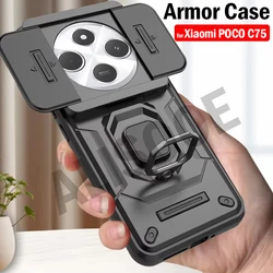 Funda Xiaomi POCO C75 antigolpes con anillo soporte