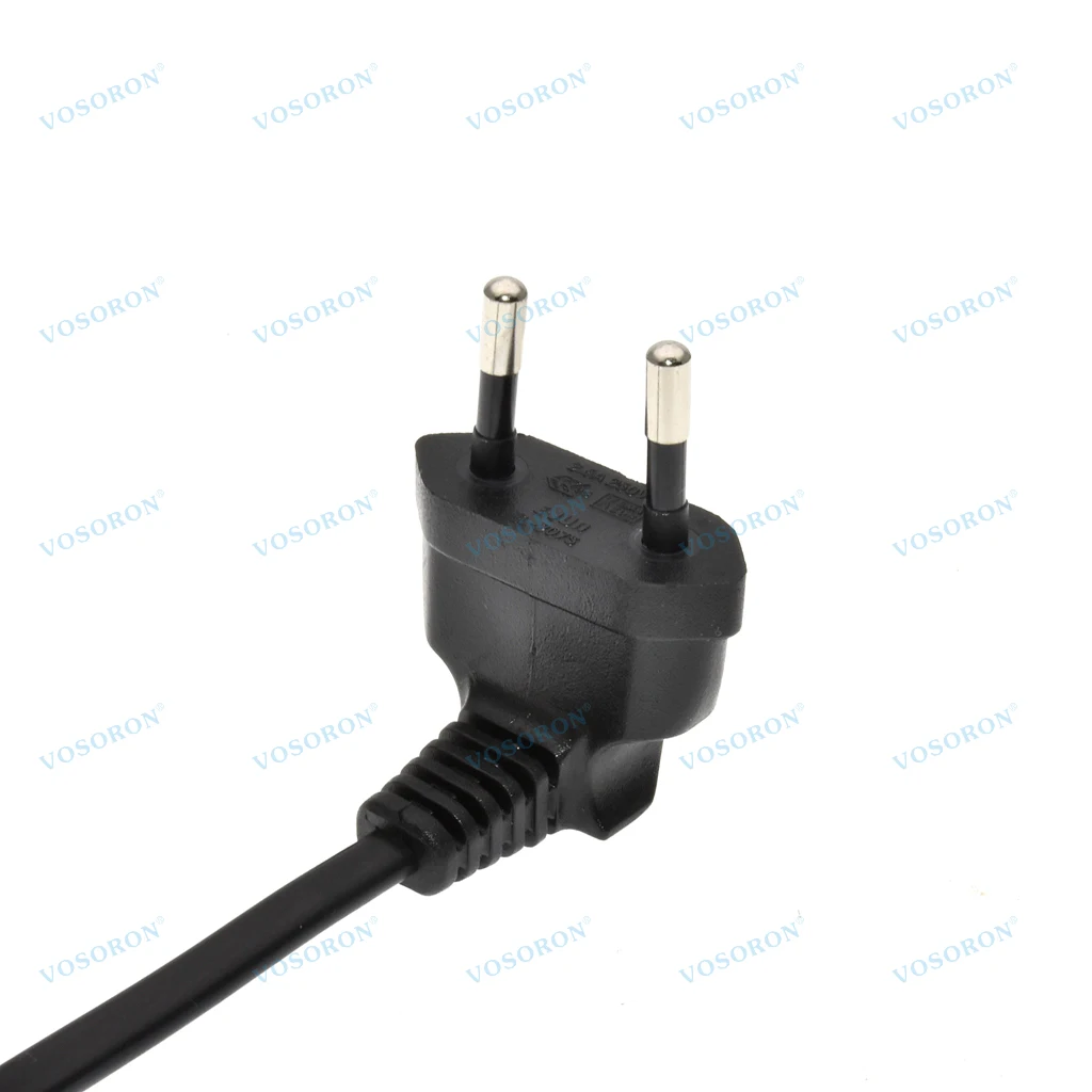 Cable de extensión de alimentación con enchufe macho europeo de 90 grados a hembra para ordenador PC PDU 0,3 m/0,6 m/1,8 m Cable en ángulo curvo de 2 clavijas UE - imagen 5