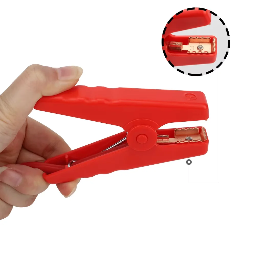 Abrazaderas de Cable de salto de batería de emergencia con conector de clavija EC5, dispositivo de arranque de 12V, Clip de cocodrilo para coches y camiones - imagen 3