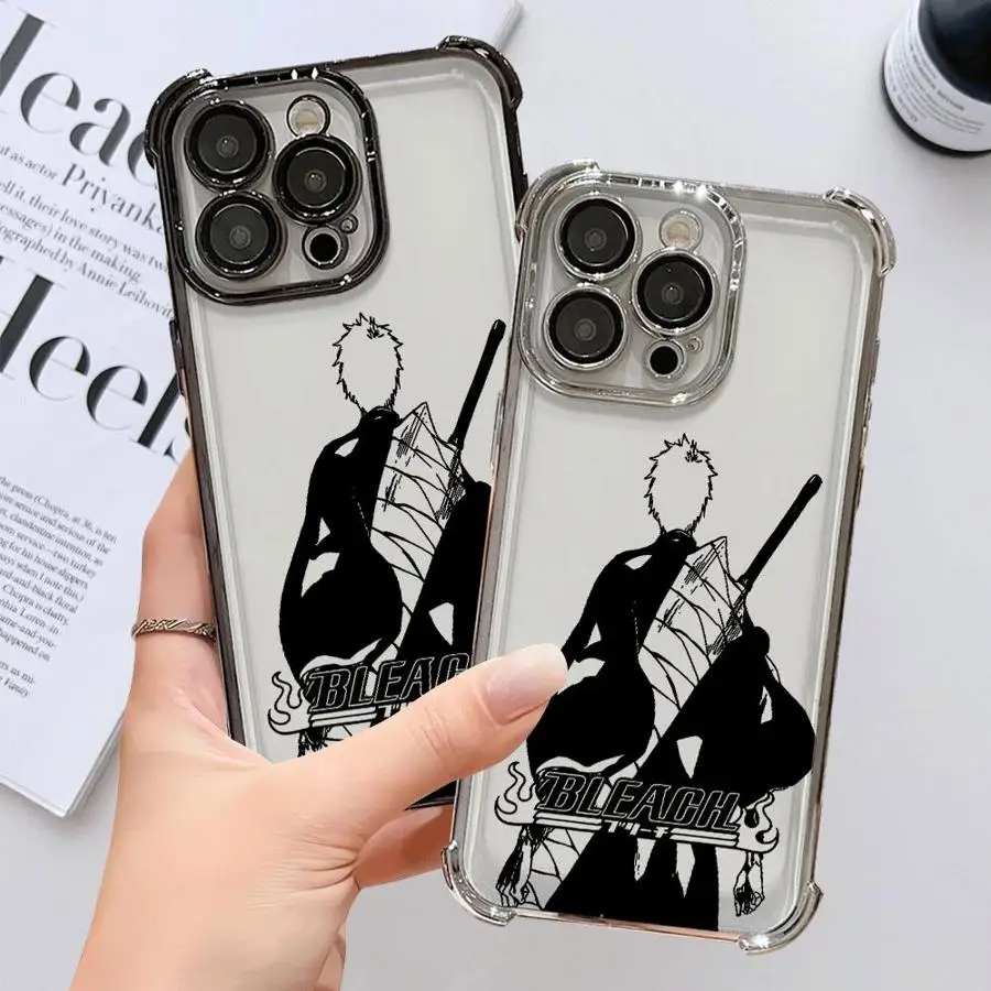 Funda de teléfono suave Ichigo de Anime japonés para Apple iPhone 16 12 15Pro Max 16Plus XS MAX 15 XR 11 14 Pro 11Pro 13 - imagen 5