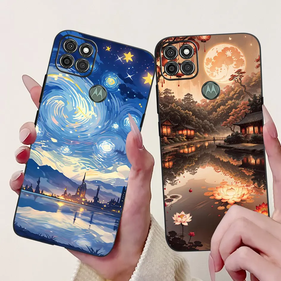 Para Motorola Moto G9 Power Case Moto G9 Play cubierta colorida flor suave carcasa protectora de silicona para Moto G9 Plus MotoG9 parachoques - imagen 5