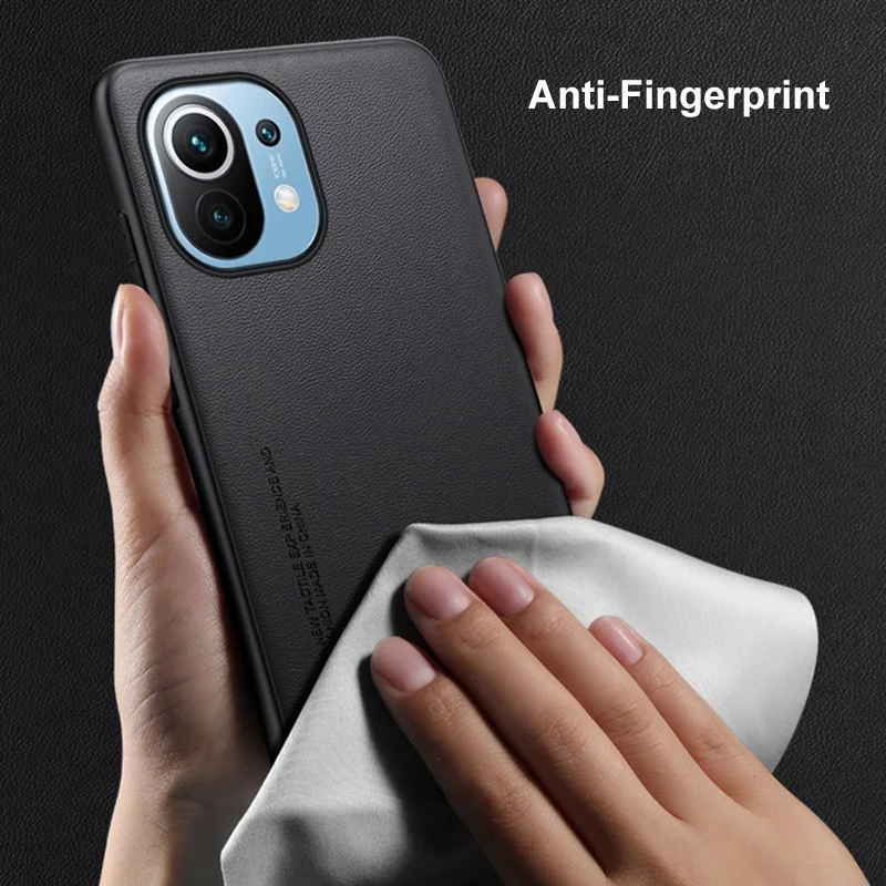 Funda de cuero PU de lujo para Xiaomi Mi 11 Mi11, funda trasera de silicona a prueba de golpes, funda de teléfono de protección completa para Xiaomi 11 5G Xiaomi11 - imagen 5