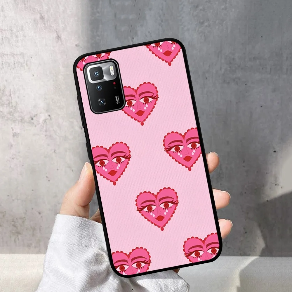 Funda de teléfono Love Eyes Pink para Redmi Note 4X5 A 6 7 8 T 9 9S 10 11 11S 11Epro Poco M3 Pro - imagen 2