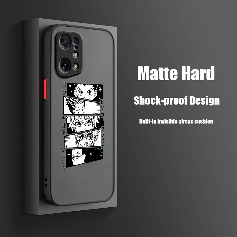 Hunter-funda translúcida esmerilada para teléfono, carcasa de animación para Realme Q3T Q3S Q5 GT Neo 3T 2 Narzo 50i 50A 20A 10A X50 X3 Pro - imagen 3