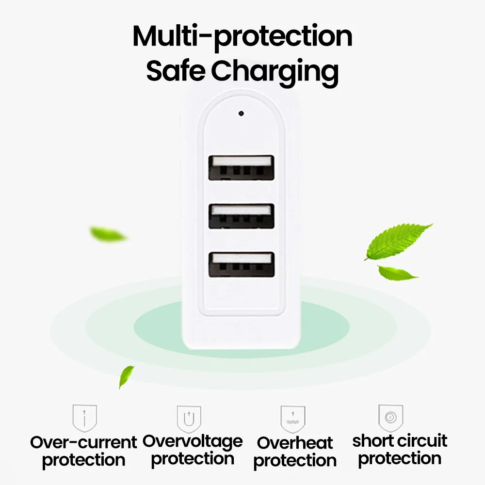 Hub USB 2,0 3 en 1, adaptador divisor USB de alta velocidad para PC, accesorios de ordenador, concentrador multipuerto - imagen 3
