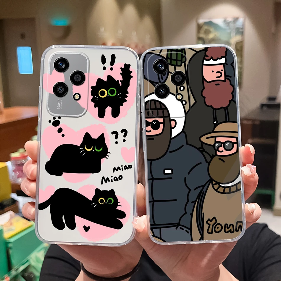 Funda para Honor 200 Lite estilo informal suave transparente ligera contraportada para Honor 200Lite anticaída regalo de Navidad carcasa de teléfono - imagen 5