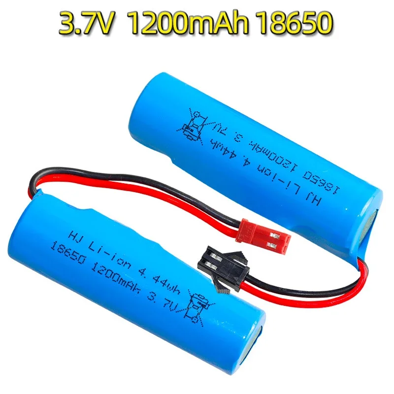 Batería de litio recargable 3,7 V 1200mAh 18650 para escalar vehículo todoterreno batería de vehículo de torsión con placa protectora - imagen 3