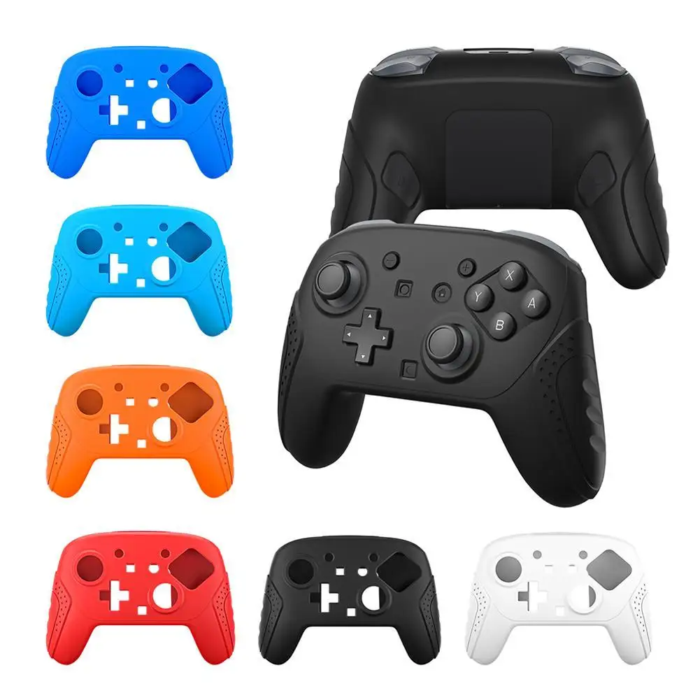 Funda protectora de silicona para Nintendo Switch 2 Pro, funda de goma para mando, tapas de empuñaduras de Joystick para Switch2 Pro - imagen 3