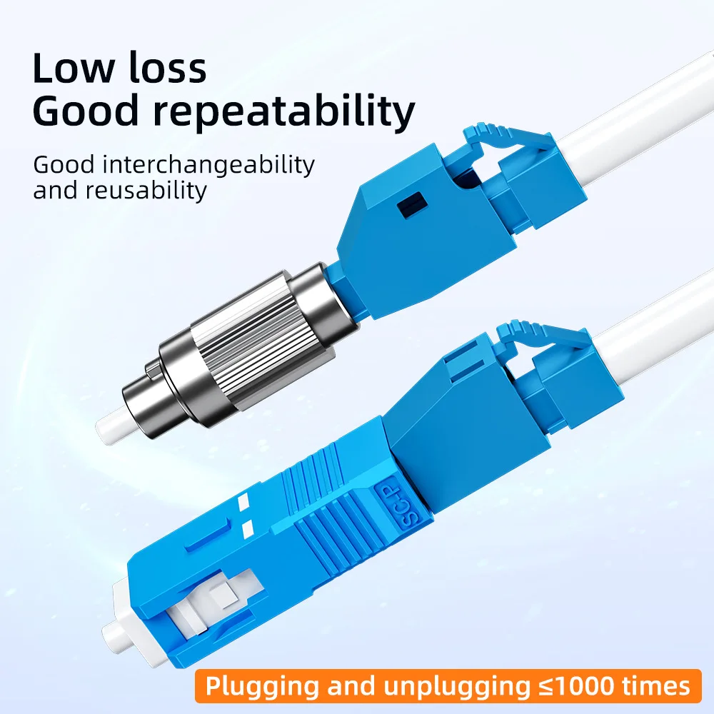 Natalink FC SC ST LC conector de fibra óptica macho a hembra adaptador monomodo FTTH para localizador Visual de fallos medidor de potencia óptica - imagen 3