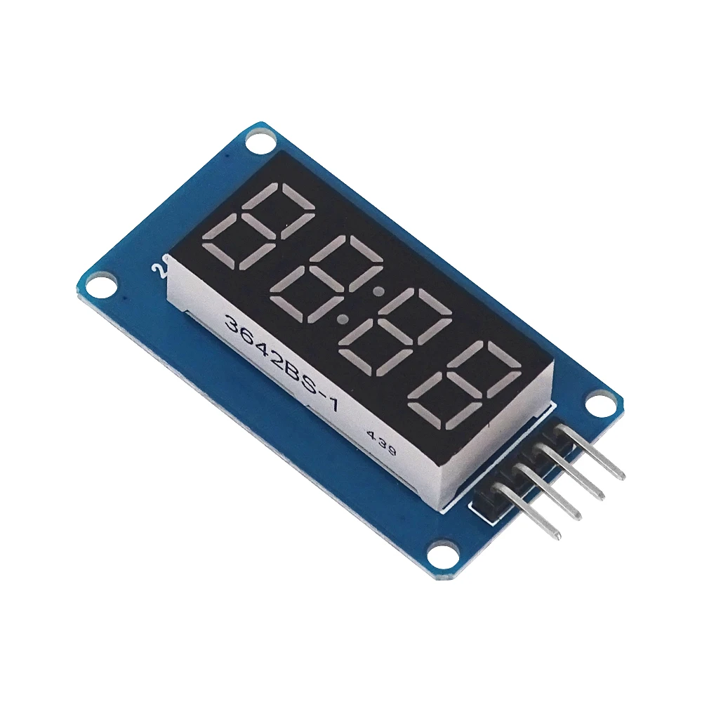 Módulo de pantalla LED TM1637 para Arduino, 7 segmentos, 4 bits, reloj de 0,36 pulgadas, tubo Digital de ánodo rojo, paquete de placa de controlador de cuatro series - imagen 3