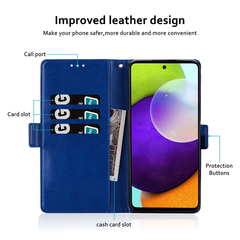 Funda de cuero con tapa para Huawei P Smart 2021, funda magnética con tarjetero para Huawei P Smart psmart 2021 - imagen 2