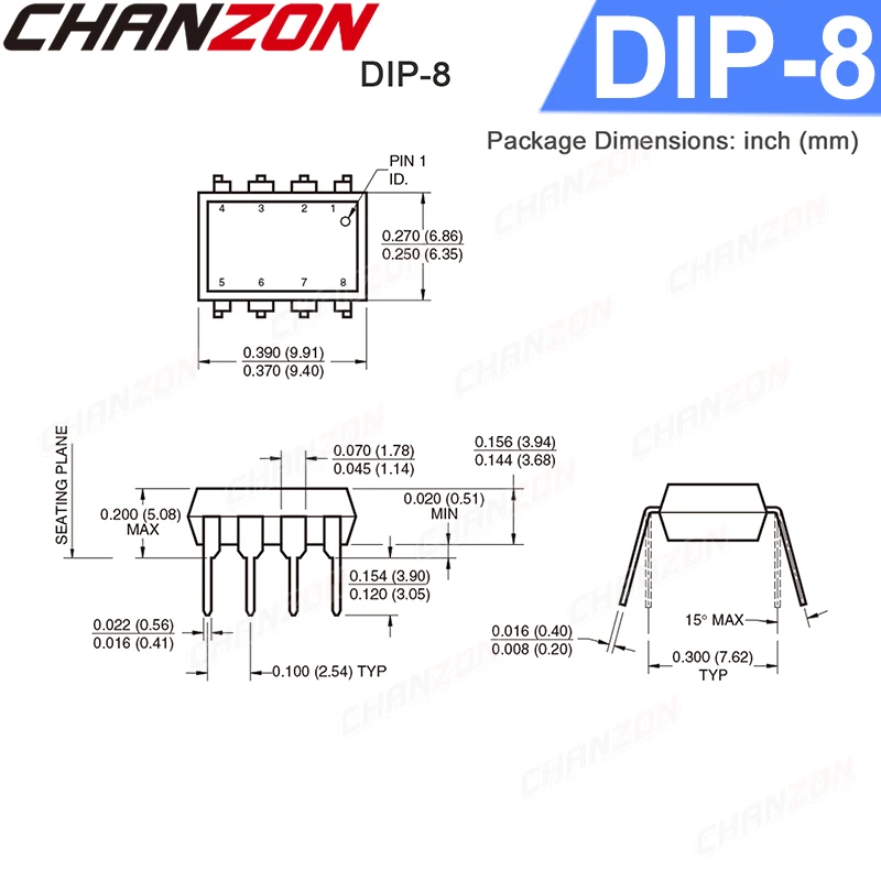 10 Uds optoacopladores 6N137 6N137M EL6N137 DIP8 DIP-8 optoaislador optoacoplador nuevo y Original IC en Stock Chanzon - imagen 2