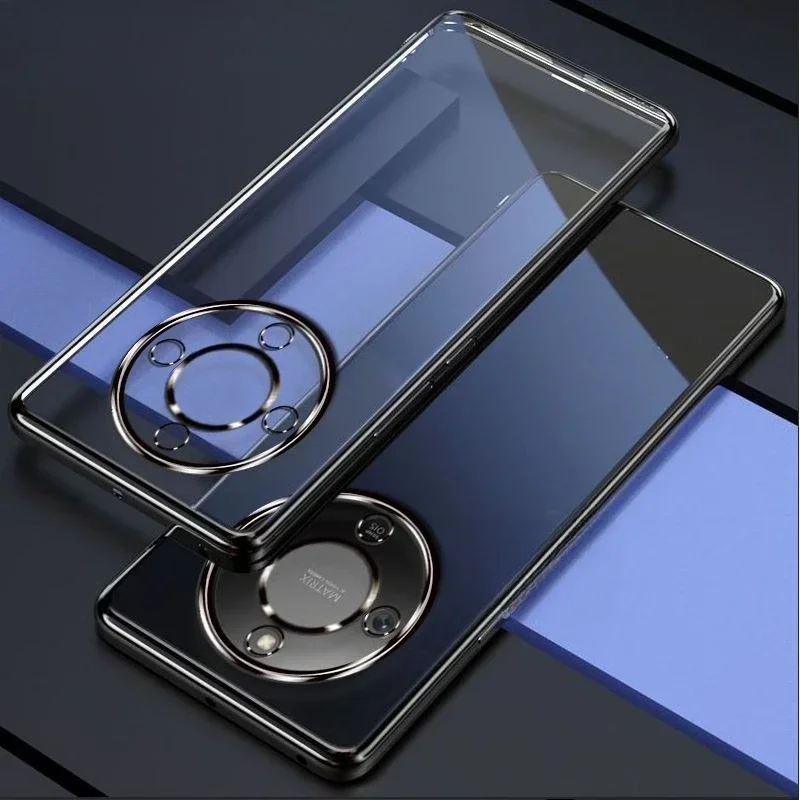 Para Huawei Honor X9D chapado transparente funda de teléfono de silicona suave para Honor X70 protección de lente de cámara cubierta trasera a prueba de golpes - imagen 5