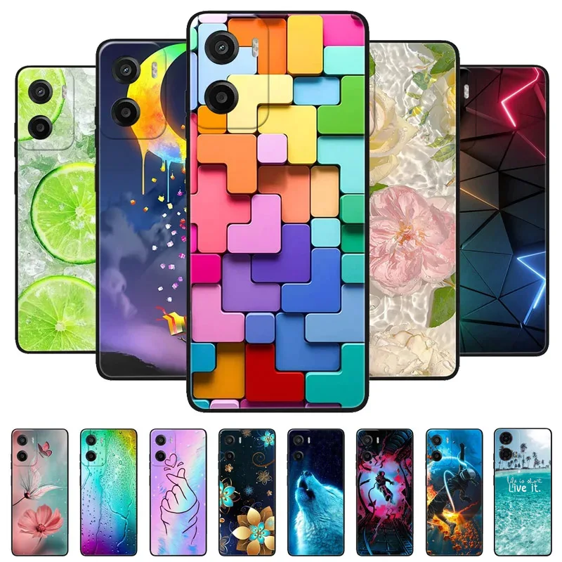 Para Motorola Moto G05 funda de silicona León Lobo funda protectora pintada TPU funda de teléfono para MOTO E15 funda G 05 E 15