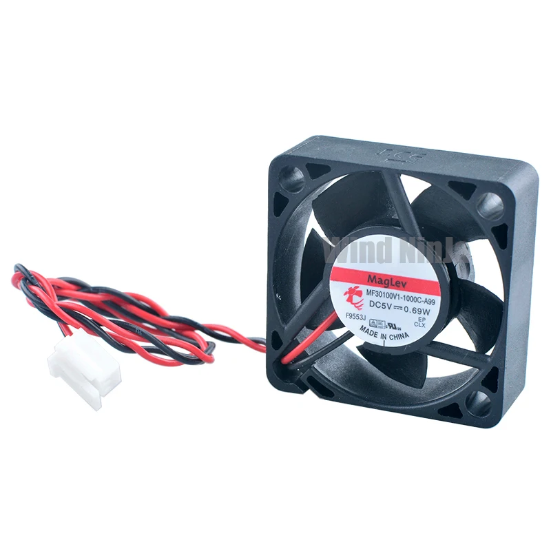 MF30100V1-1000C-A99 Mini ventilador axial 3cm X 30mm ventilador de refrigeración para enrutador Raspberry Pi DC5V 0,69 W tamaño compacto 30x30x10mm - imagen 2