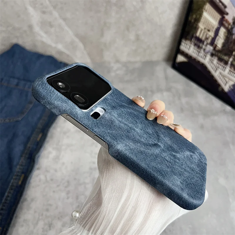 Tela vaquera mate sin marco, carga inalámbrica magnética para funda Magsafe para Xiaomi Mi 17 15 14 Pro Max 15Ultra dura - imagen 3