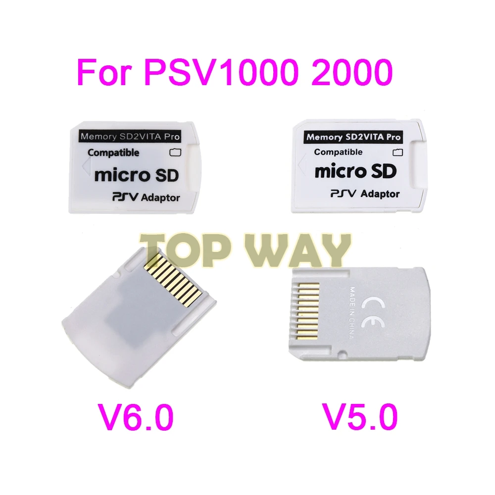 Tarjeta de memoria TF para PSVita PSV 1000, adaptador de tarjeta de juego V2.0, V3.0, V5.0, V6, SD Micro, versión SD2VITA para PS Vita 1000/2000, 1 unidad - imagen 2