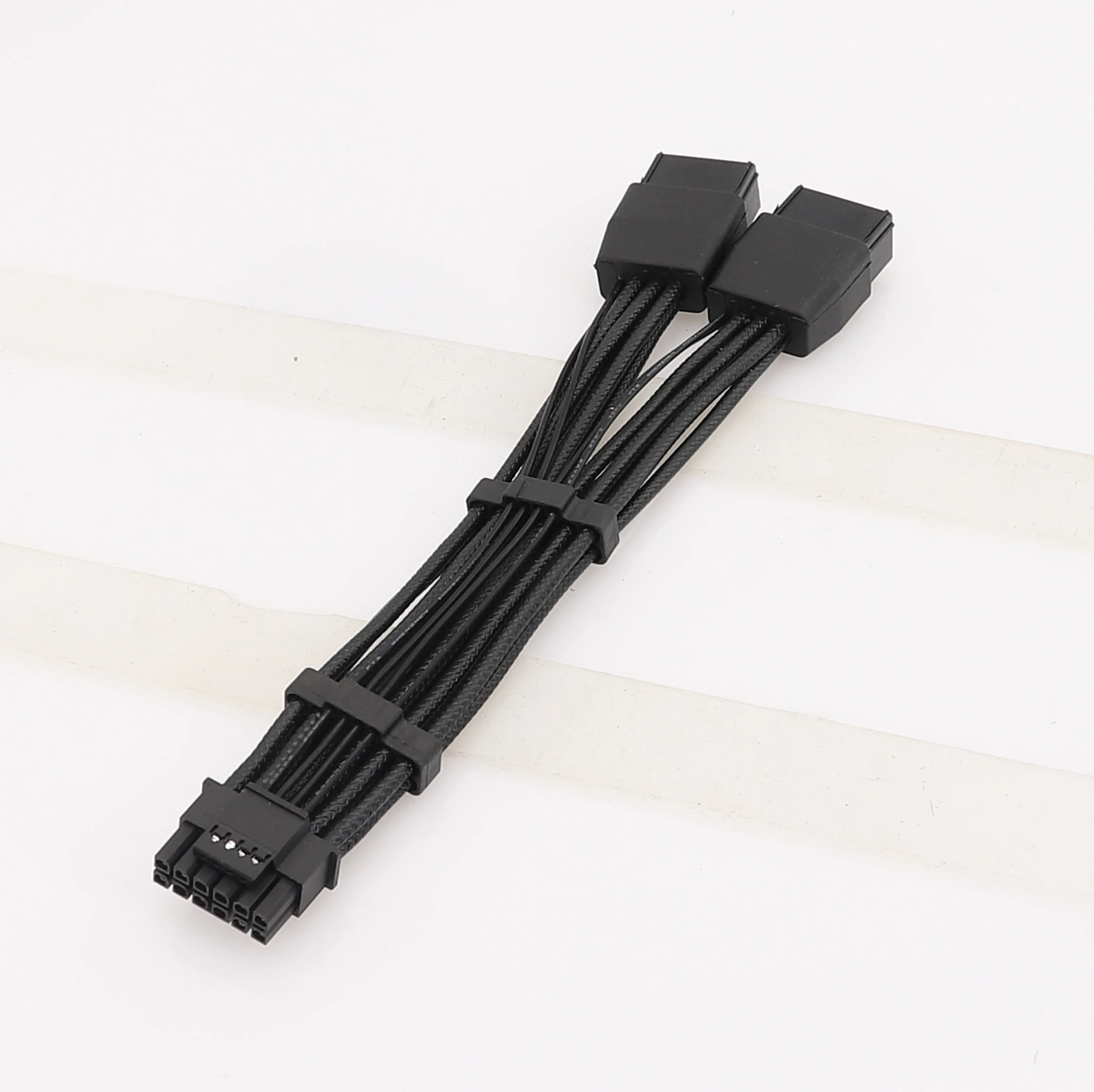 GPU RTX4090 RTX4080 Series 16AWG 2x8pin PCI-e a 16Pin (12 + 4) PCI-e 5,0 12VHPWR conector codo de 90 grados, nuevo - imagen 2