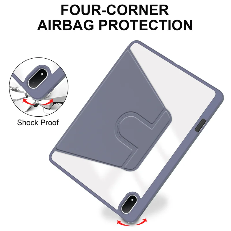 360 °   Funda de rotación para OPPO Pad 4 Pro, funda con portalápices para OPPO Pad 4 Pro de 13,2 pulgadas, soporte Horizontal/Vertical de rotación OPD2409 - imagen 5