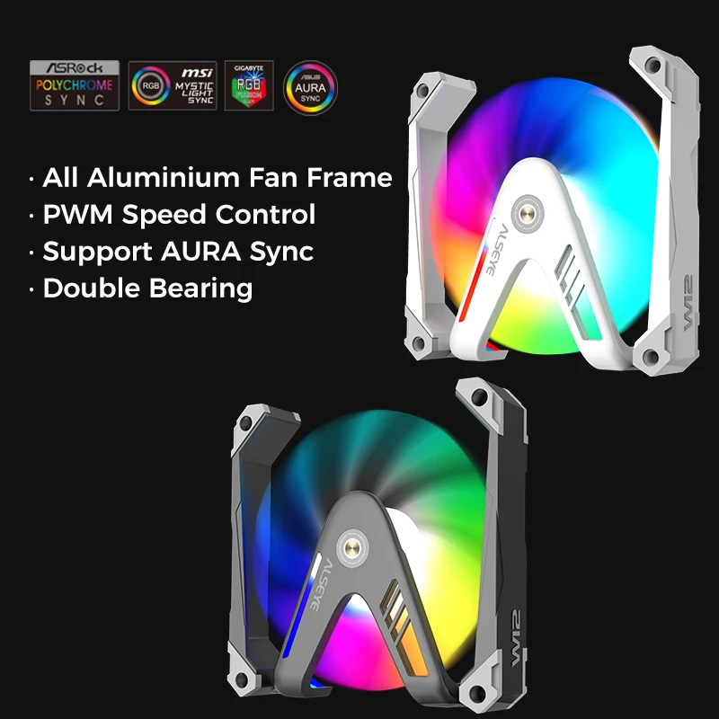 ALSEYE W12-pro Ventilador PC 120mm PWM ARGB Refrigeración - imagen 3