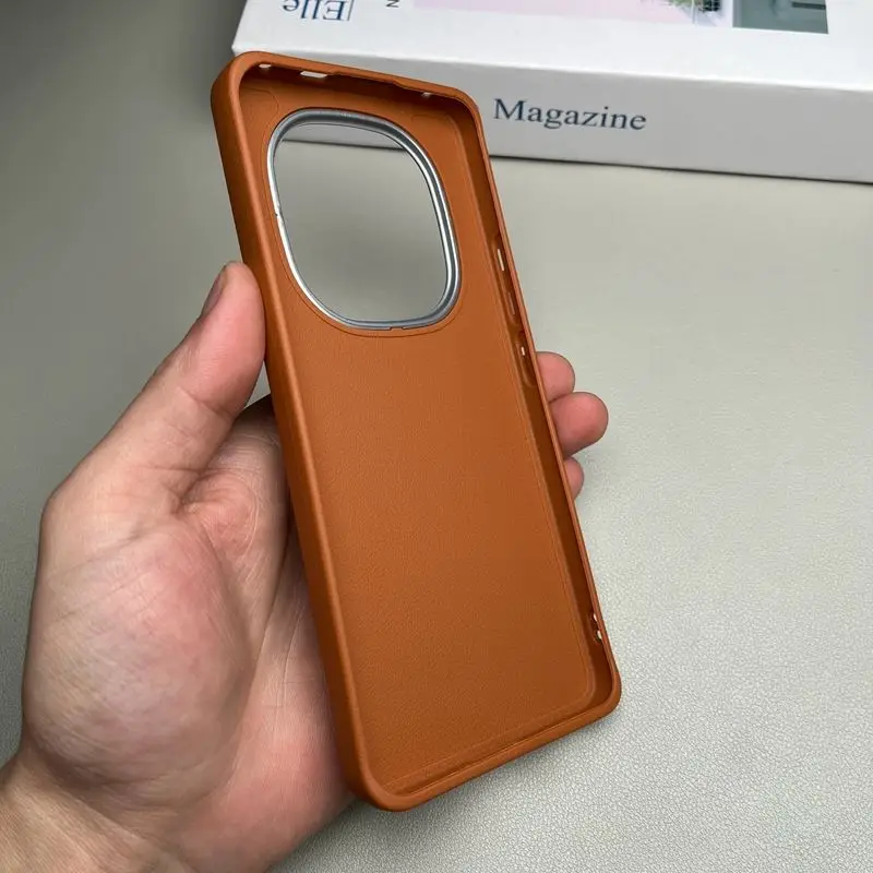 Para Xiaomi POCO X7 funda dura de piel sintética delgada funda protectora trasera para Xiaomi POCO X7 5G funda completa carcasa de teléfono - imagen 2