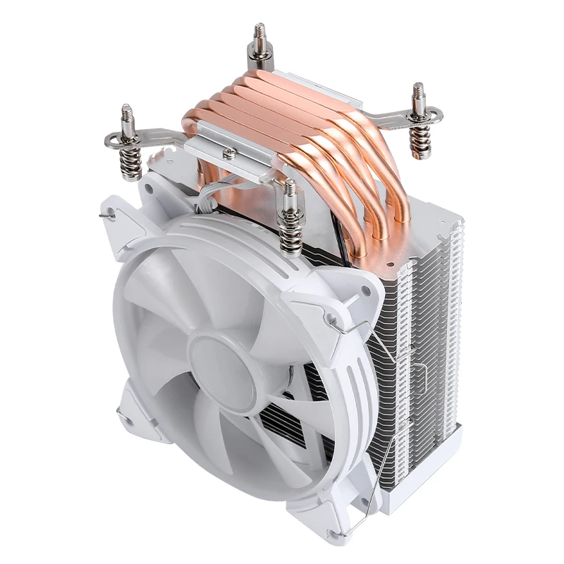 Disipador de calor para juegos QiuzAim Compatible xeon x79 x99 ventilador ARGB de 120mm 4/6 tubos de calor PC CPU Cooler instalación LGA2011 2066 115x1200 1700 i7 - imagen 5