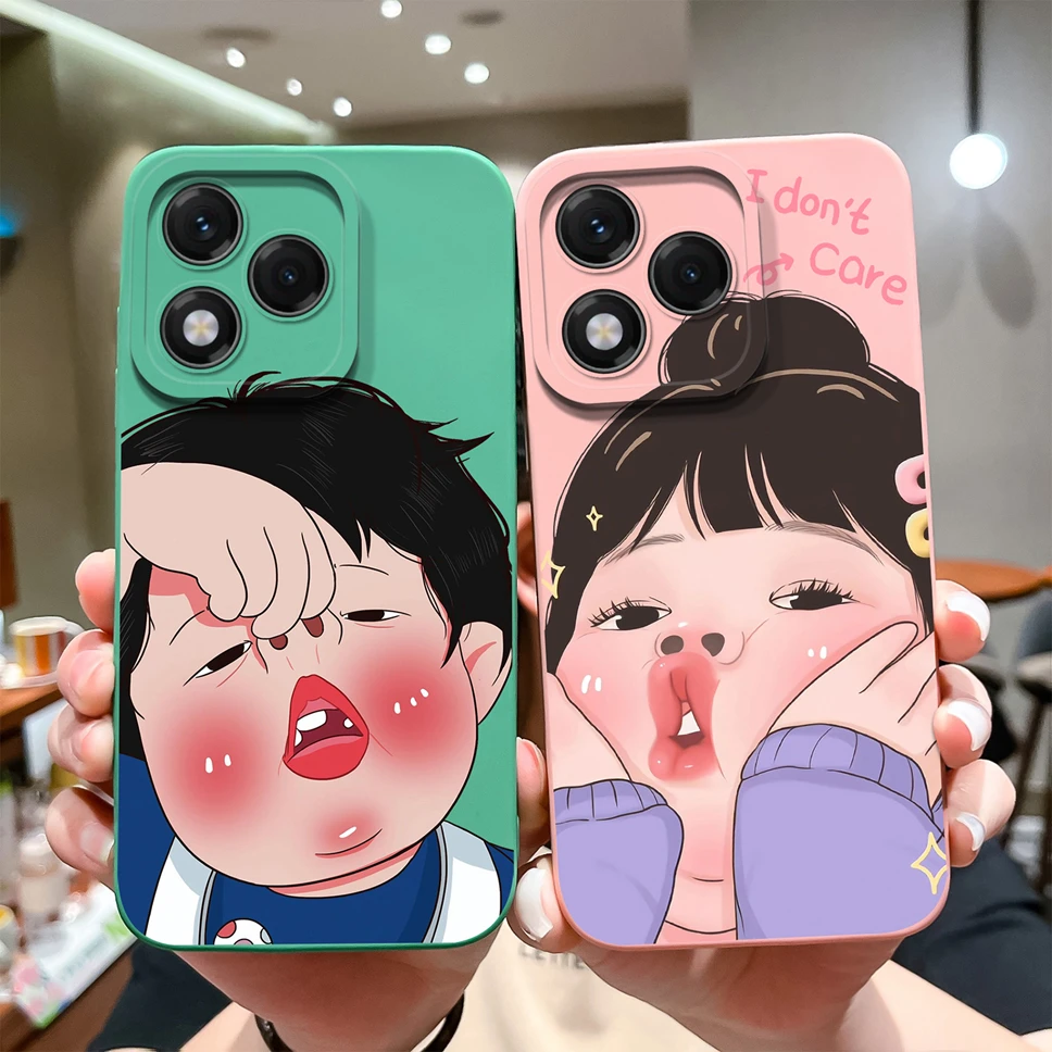 Funda blanda para teléfono Honor 400 Lite 5G, funda trasera de silicona líquida con diseño de estrella y flor encantadora, funda trasera de alta calidad para Honor400Lite - imagen 3