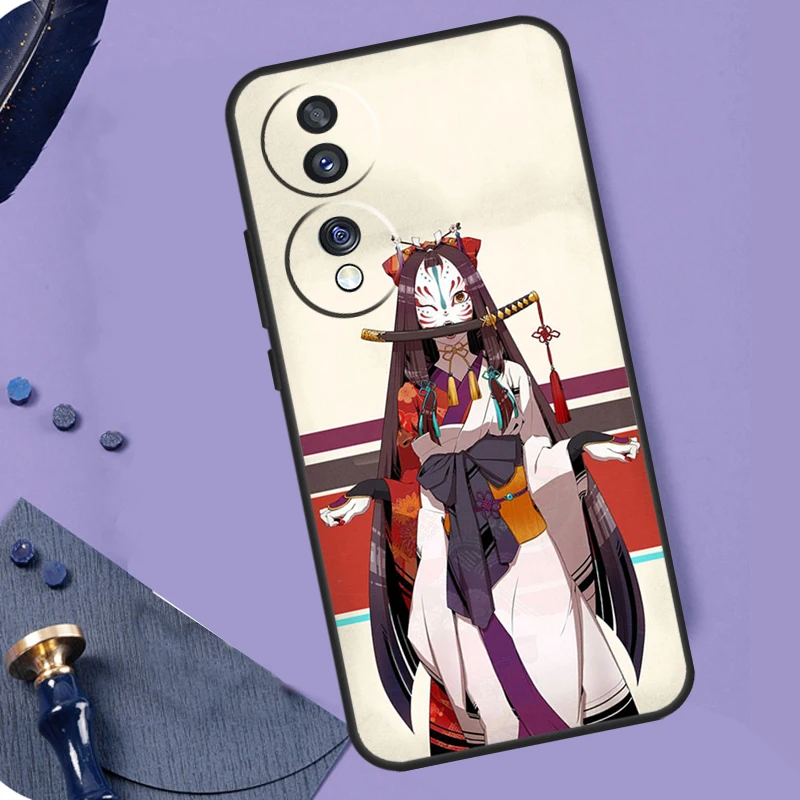 Funda de zorro de Anime de estilo japonés para Honor Magic 6 5 Pro Lite 50 70 90, funda para Honor X9b X8b X7 X8 X9 X6a X7a X8a X9a - imagen 3