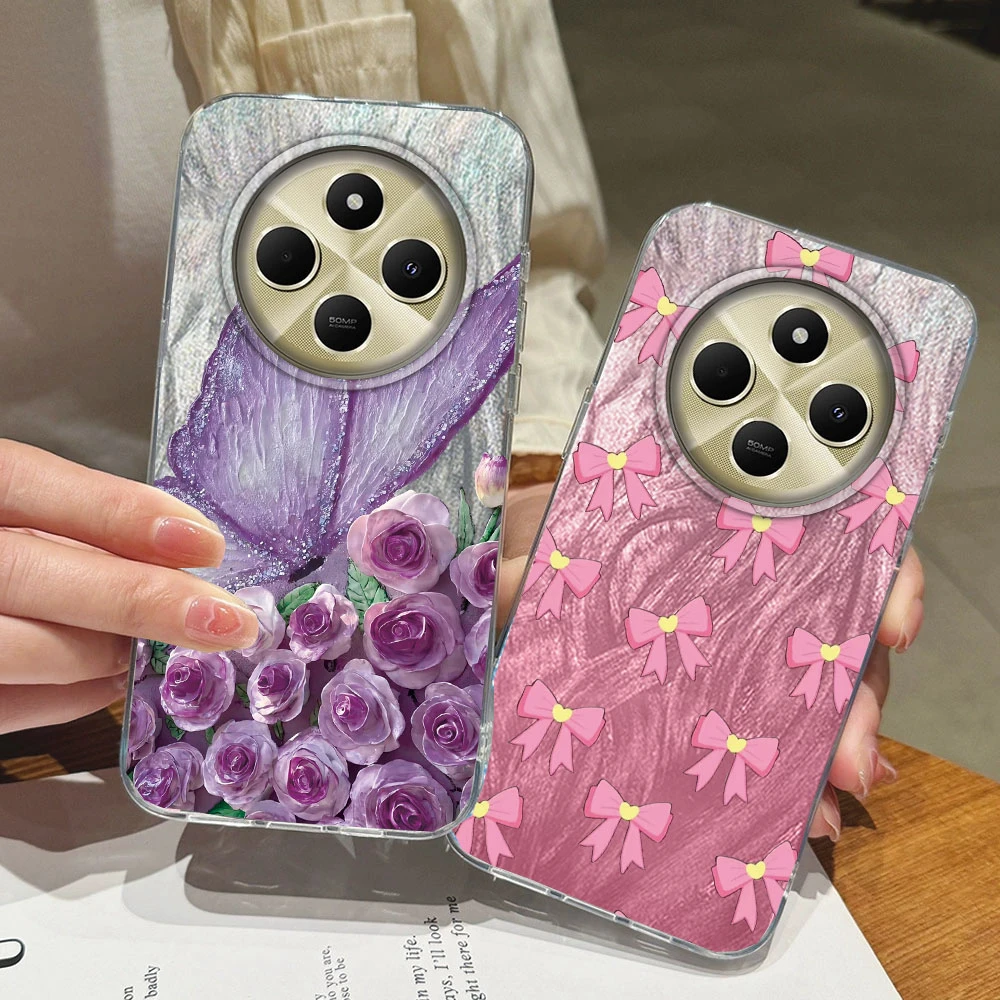 Mariposa Pueple colorida degradada para Xiaomi Redmi A5 A4 A3 A3X 13C 14C Pococ X7 Pro C71 Fundas Funda de teléfono Funda parachoques - imagen 3